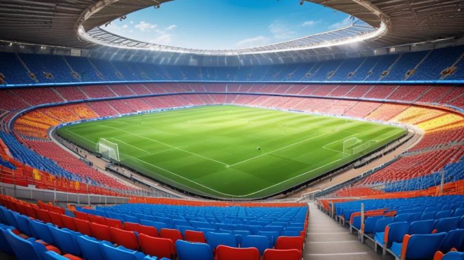 Fotbollsstadion illustration